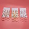 6Pairs/Set Fashion Circle Hoop Dangle Earrings Pendant for Female Daily Outfits