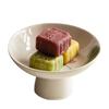 Retro Chinese Ceramic High-Foot Fruit Plate