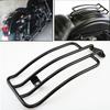 Motorrad Gepäckträger Stahl Schwarz Chrom 1 Stück Passend Für Harley-Davidson Sportster Deluxe - XLH 883 1987-2003