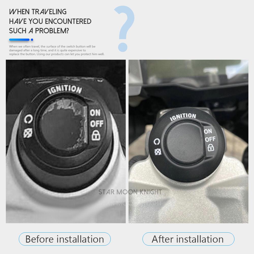 Motorcycle One-key Start Protective Cover FOR BMW R1250GS R1200GS F850GS F750GS ADVENTURE F900R R1250RT Switch Protective