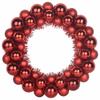 Christmas Ball Wreaths 2 pcs Red 33 x 33 x 7 cm Polystyrene