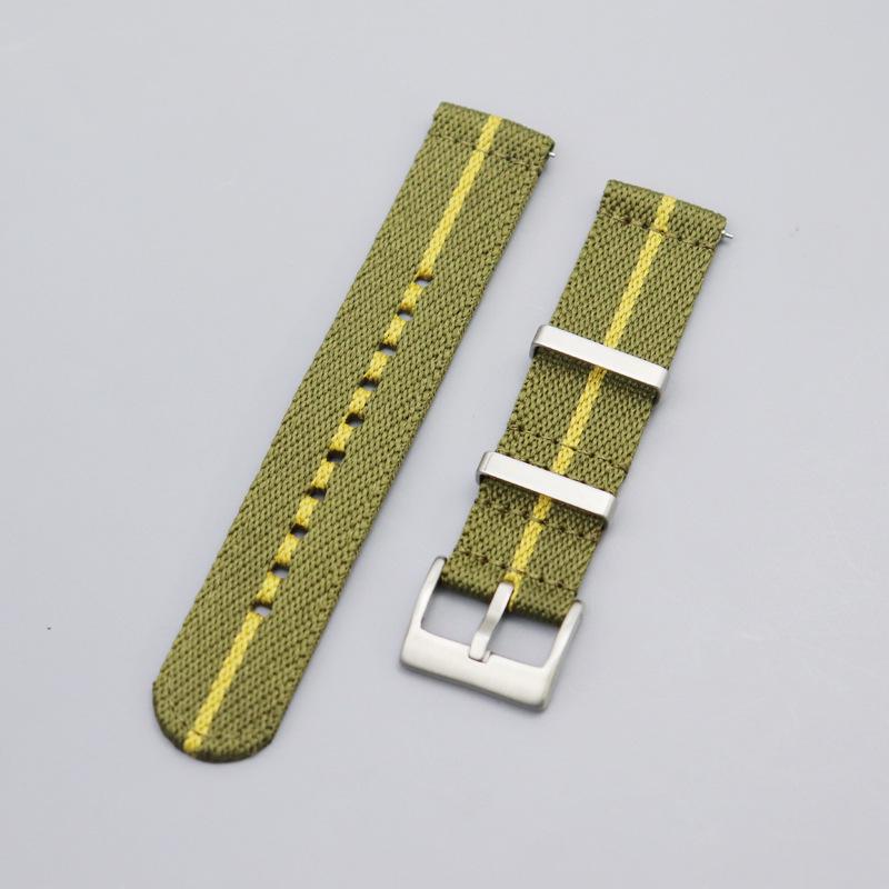 

Нейлоновий ремінець НАТО зі швидким зняттям для Tudor Black Bay 22 мм, дизайн чорний рис 20mm