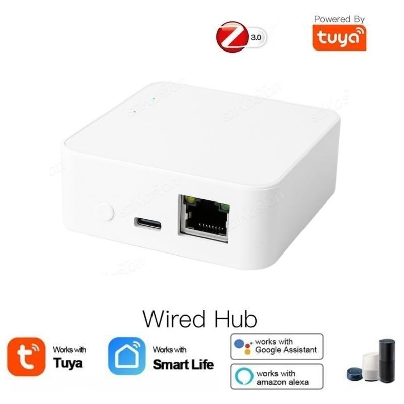 Tuya ZigBee3.0 Smart Gateway Wired Hub Smart Home Bridge Smart Life APP Voice Remote Control Works with Alexa Google Home
