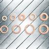 200pcs Copper Washer Gasket Flat Ring Seal Assortment Kit M5 M6 M8 M10 M12 M14