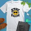 Stay Positive T-Shirt: Retro Smiley Face Graphic Tee