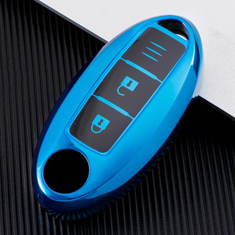 Key Case Cover Skin for Nissan Qashqai X-Trail T32 Infiniti Juke J10 J11 Kicks Tiida Soft TPU Car Key Case Holder Protection