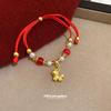 Chinesisches Rotes Schnur-Glasperlen-Armband - Hochwertiger Nischen-Handschmuck