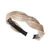 Braided Plaid Turban Headband Hair Accessory For Her Stylish Fashionable Ok