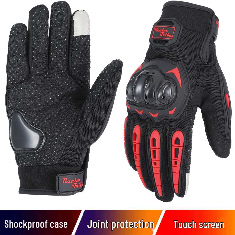Anti-slip Full-Finger Touchscreen Motorcycle & Racing Gloves for Off-road and Electric Vehicle Riding