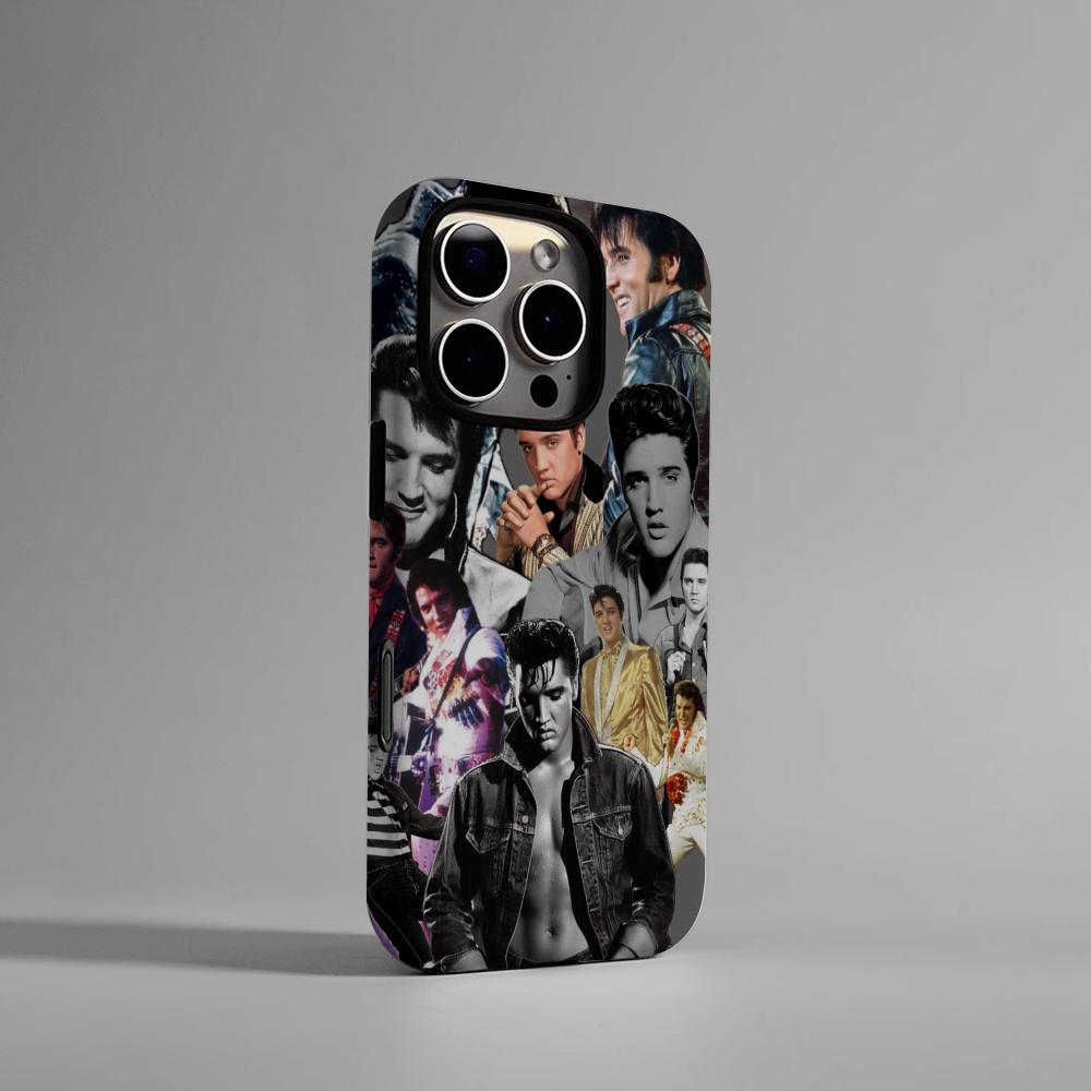 E-Elvis P-Presley Singer Phone Case Hard PC For IPhone 16Promax 17 16 15 14 13 12 11 Pro Max Plus Glossy HD Cover