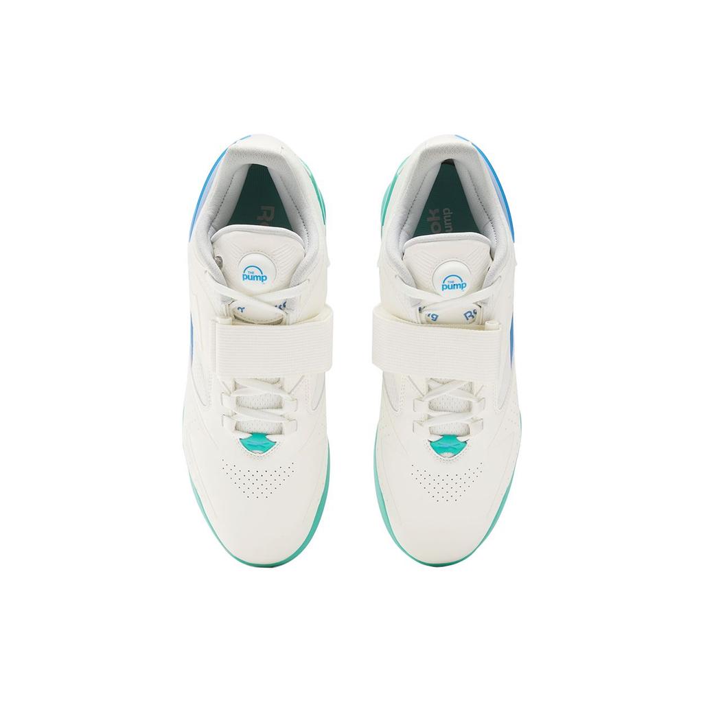 Reebok Legacy Lifter 3 Chalk Unleashed Green Blue Men Sneakers Cream Kinetic-Blue 100201520