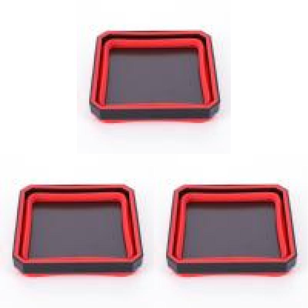 

4,53 дюйма, коробка для хранения деталей инструментов, многоцветный складной магнитный лоток для деталей (красный)