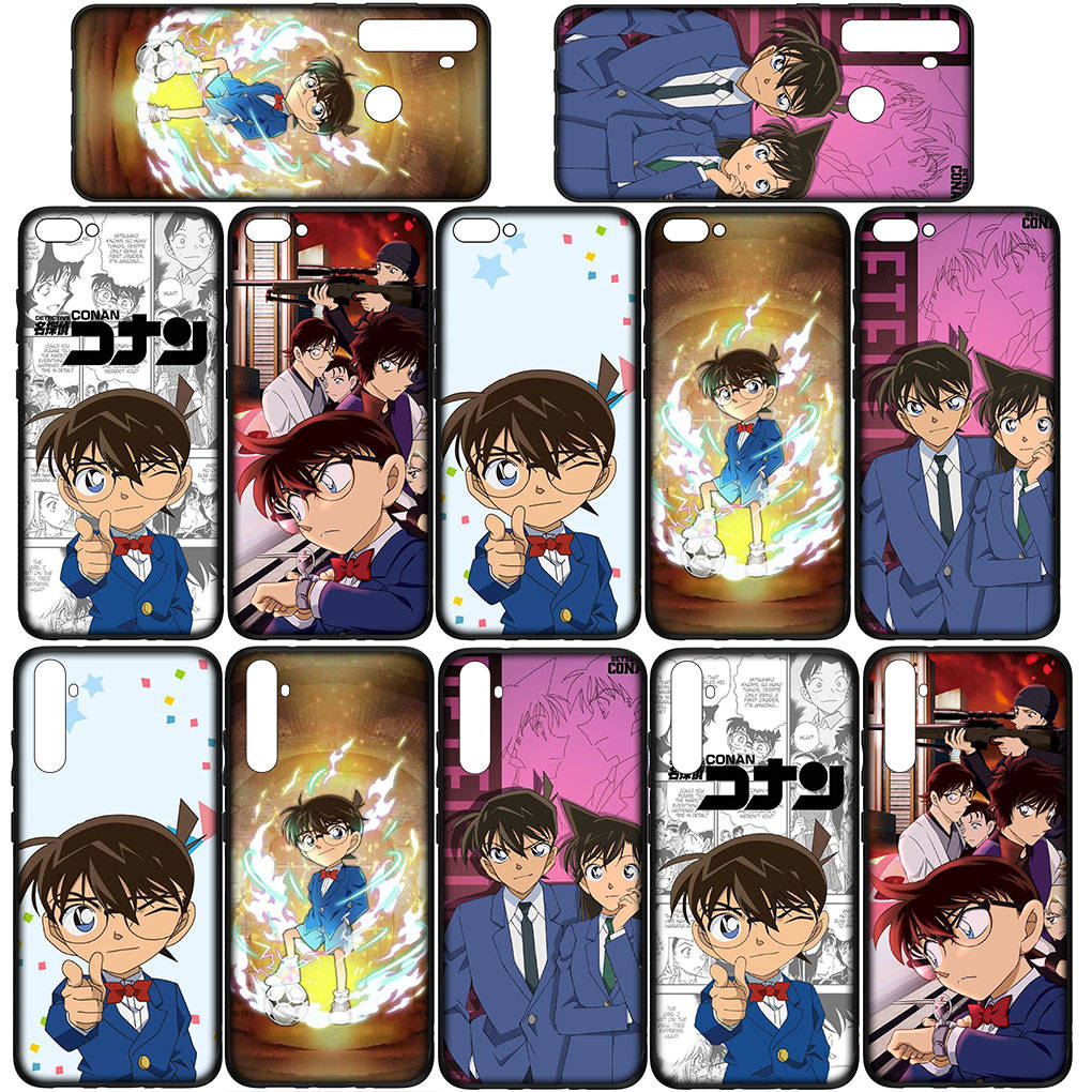 Cover for iPhone 16 15 Xiaomi Redmi Note 14 13 12 11 Pro Max X 8 9 16e Samsung Galaxy S25 S24 S23 Moto A4 OPPO Huawei Anime Detective Conan Phone Case