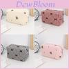 No Ip Cotton Velvet Makeup Bag With Large Capacity And Portable Handheld Design For Women