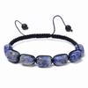 Adjustable Handmade Woven Natural Stone Crystal Beaded Bracelet