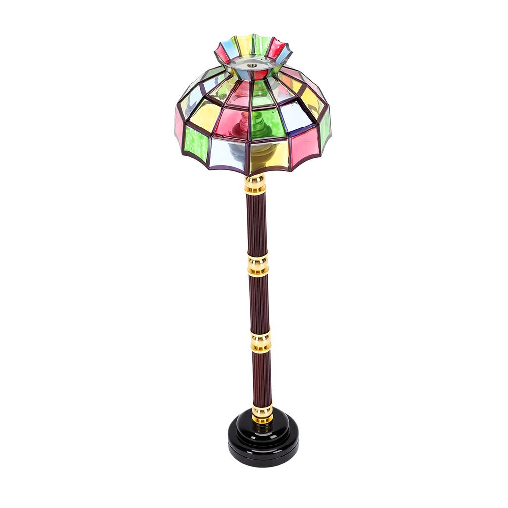 1:12 Scale Dollhouse Lamp Lifelike Battery Operated Decorative Miniature Floor Lamp for Micro Scene Decoration