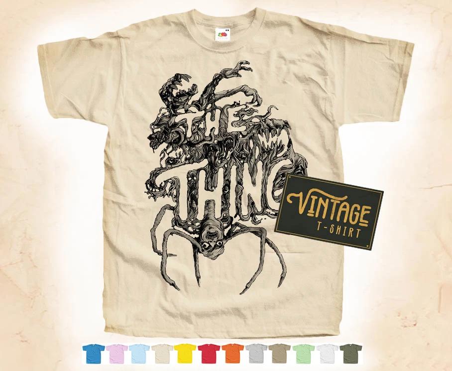 

Black Print THE THING v3 T-SHIRT Tee Vintage Poster 12 Colors S-5XL M