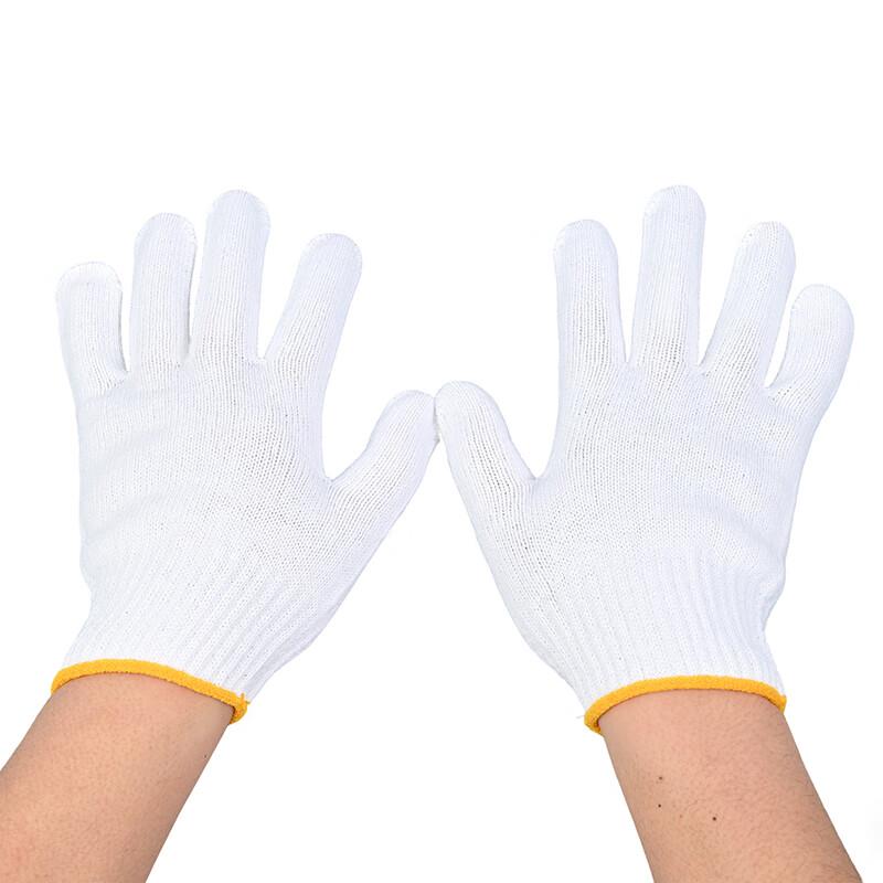 Huibing 10-Needle Cotton Labor Protection Gloves (12 Pairs)