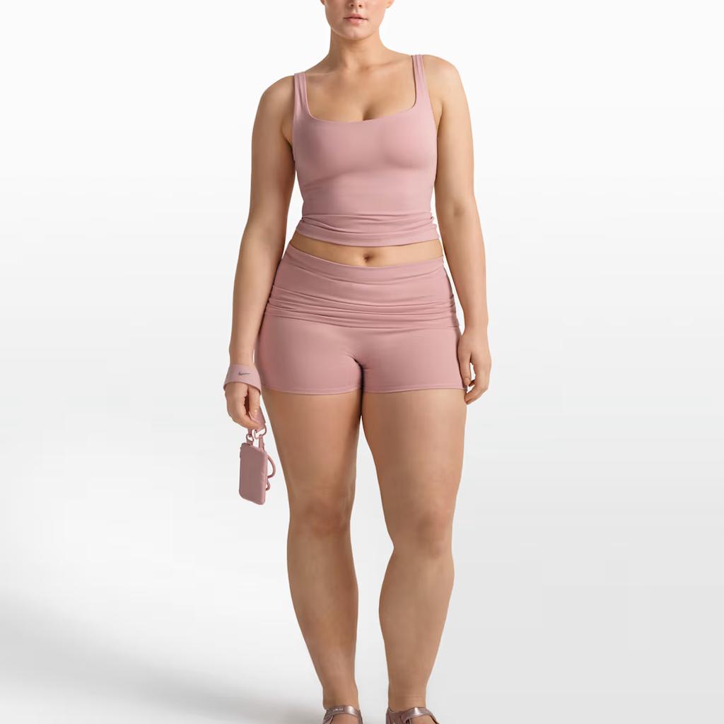 Nike X Skims Matte Dri-FIT Moisture-Wicking Square Neck Solid Sports Tank Top Women Tops TPTNK2728-HIM