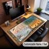 Music General Theme Custom Mouse Pad Personalized With Name Text Customized Desk Mat For Office Home Decor