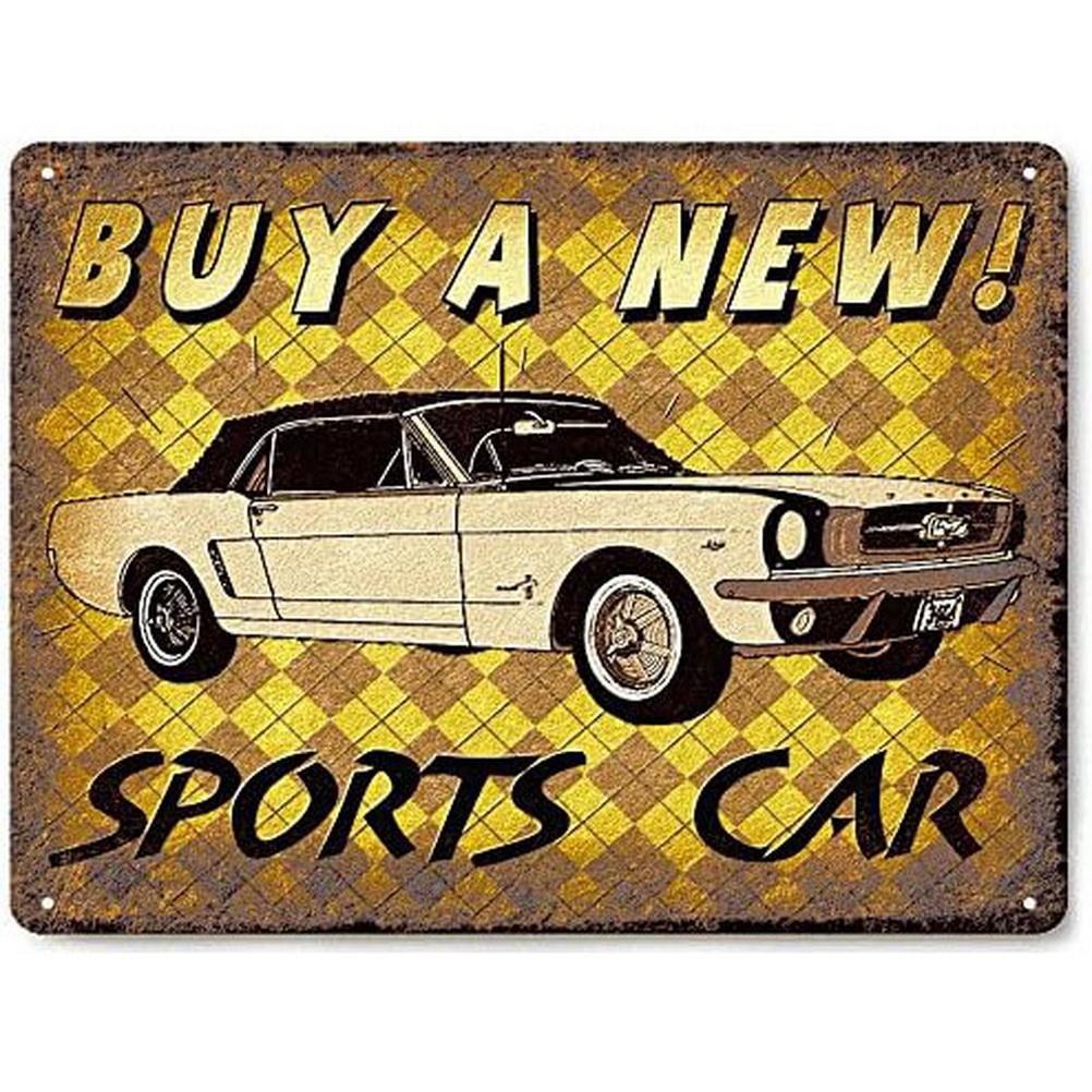 Metal Tin Signs Plaque Old Classic Cars Wall Decoration Vintage Art Posters Iron Painting for Man Cave Home Cafe Garage Club Bar