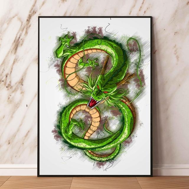 Posters and Painting Dragon Ball Carot Shenlong Living Room Comic Picture Wall Art Decoration