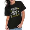 Serve US Army Star Logo Proud Military Wife Womens Graphic Crewneck T Shirt Tee