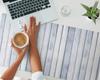 Non-slip Desk Mat with Wood Plank Pattern Vertically 100X50 Cm