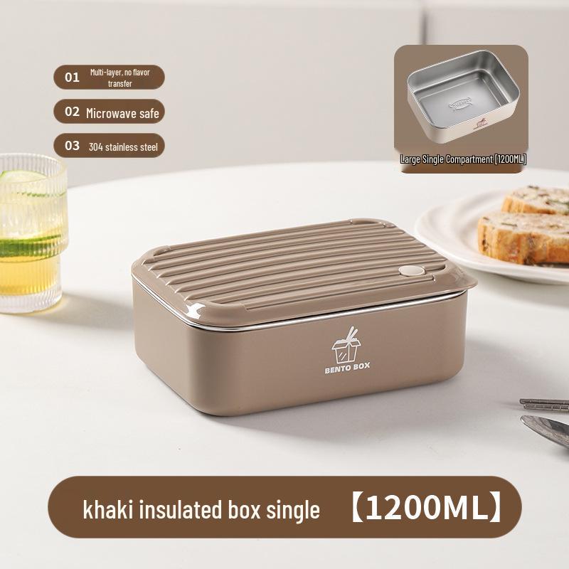 Large Capacity Microwaveable Stainless Steel Bento Lunch Box with Free Shipping