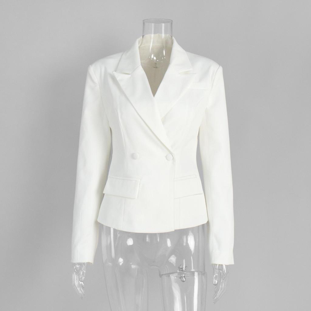 Damen Herbst Winter Neuer Blazer mit Gürtel und Taillierung, Kurze Länge Elegante Pendler Freizeit Blazer Jacke Für Damen