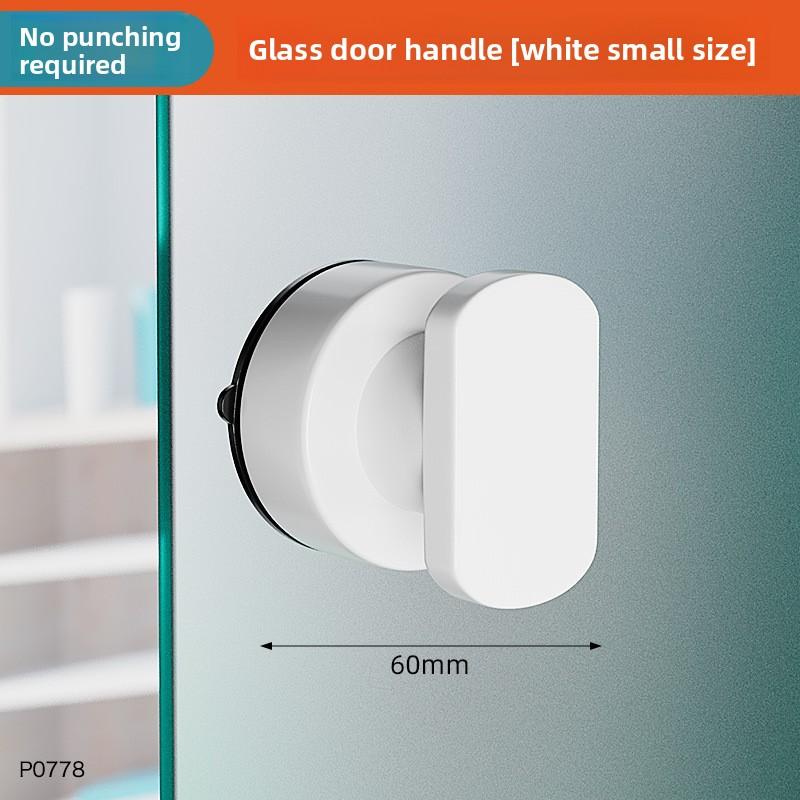 

1 шт. Ручка для стеклянной двери на присоске - Не требующая сверления, не повреждающая поверхность ручка для раздвижной двери ванной комнаты, для шкафов, гардеробов, холодильников