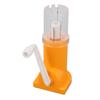 Cord Knitting Machine with Double Guide Grooves Hand Crank Rope Knitter for Clothing Craft Projects Orange