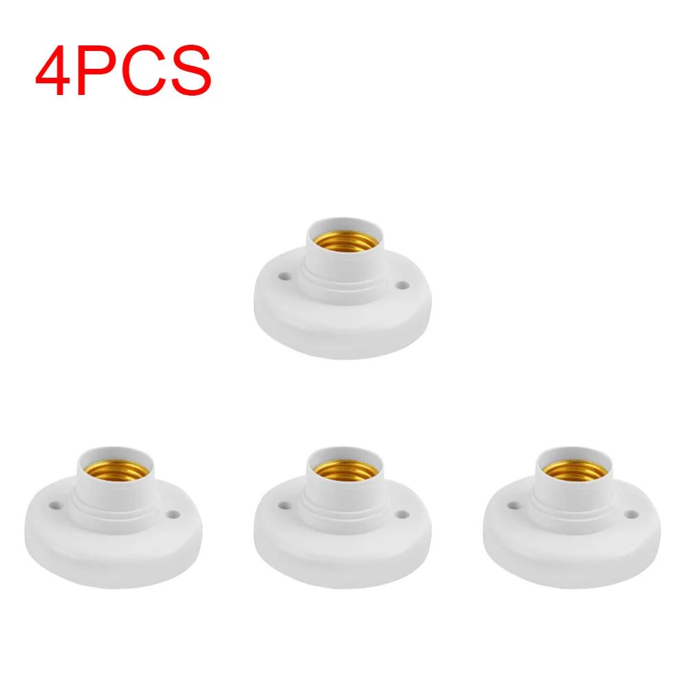 1-20 STÜCKE 220V E27 Schraublampenständer Lampenfassungshalter Adapter Basiskappe Fassung Weiße Deckenleuchte Lampenbirnenbefestigungsbasis