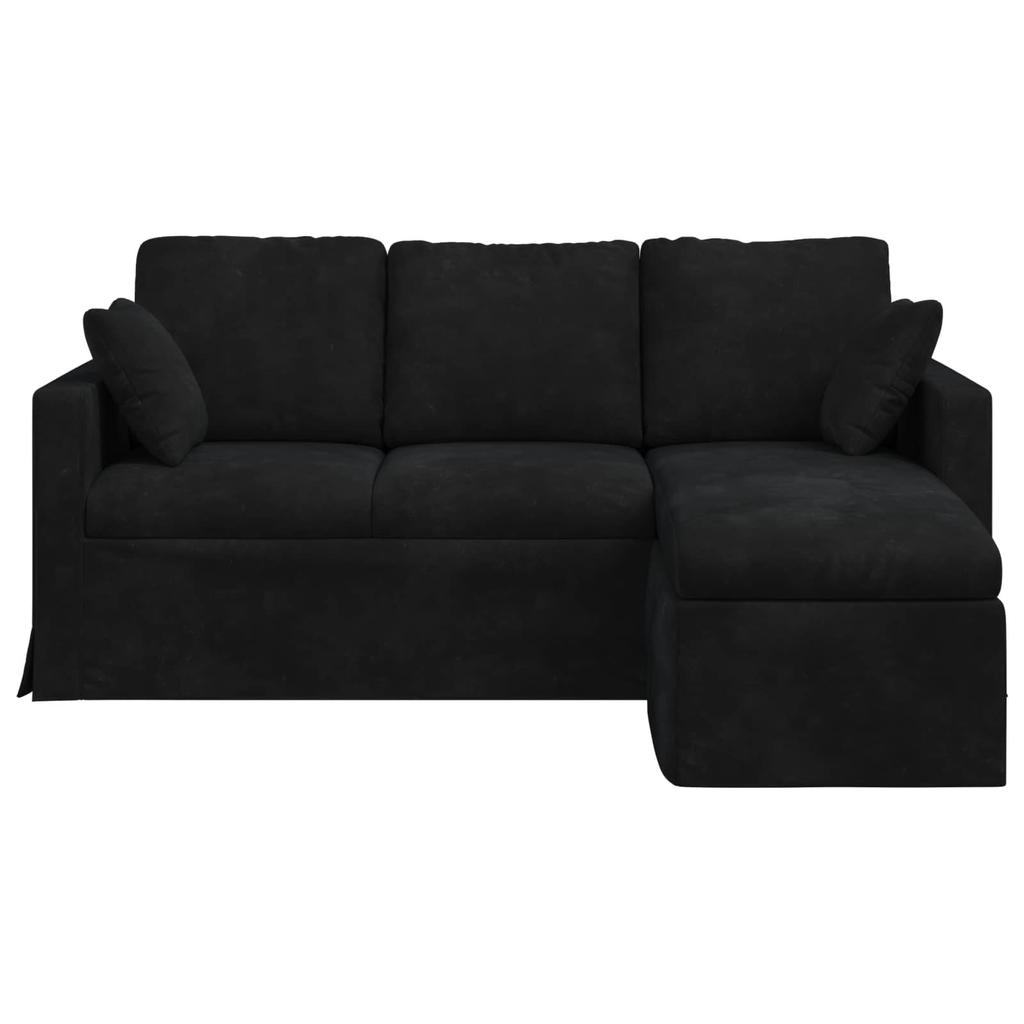 Sofa Black 178 x 134 x 80 cm Velvet