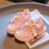 Girls' Leather Sneakers Spring and Autumn Shoes Middle-aged and Older Children's Elementary School Children's Running Shoes Lightweight Soft Soles