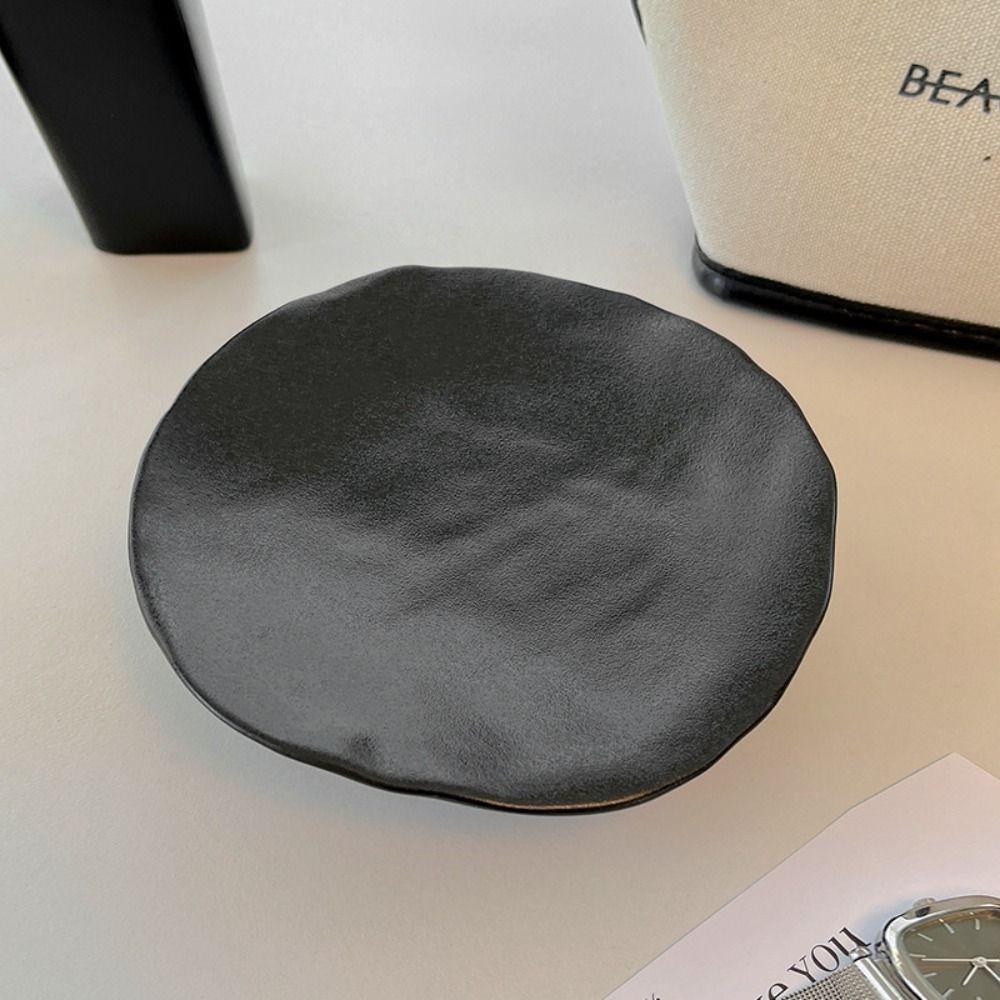 Creative Jewelry Storage Tray Ceramic Storage Plate Desktop Ornament Jewelry Display Rack  Dessert