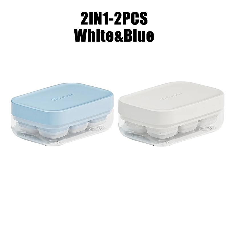 6Grid Silicone Ice Cube Mold Home Refrigerator Ice Box Press with Cover Frozen Ice Cube Magic Tool Food Grade Mini Ice Grid