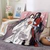 1Pc Heaven Official's Blessing Anime Print Blanket Soft Comfortable Polyester Throw Blanket Allseason Warm Coverlet Bedroom Office Outdoor Gothic Fant