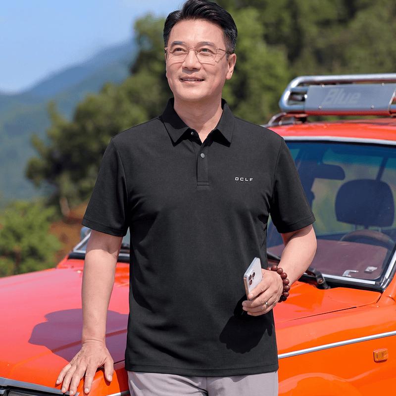 Datang Furen Men s Breathable Outdoor Polo Shirt XL чёрный