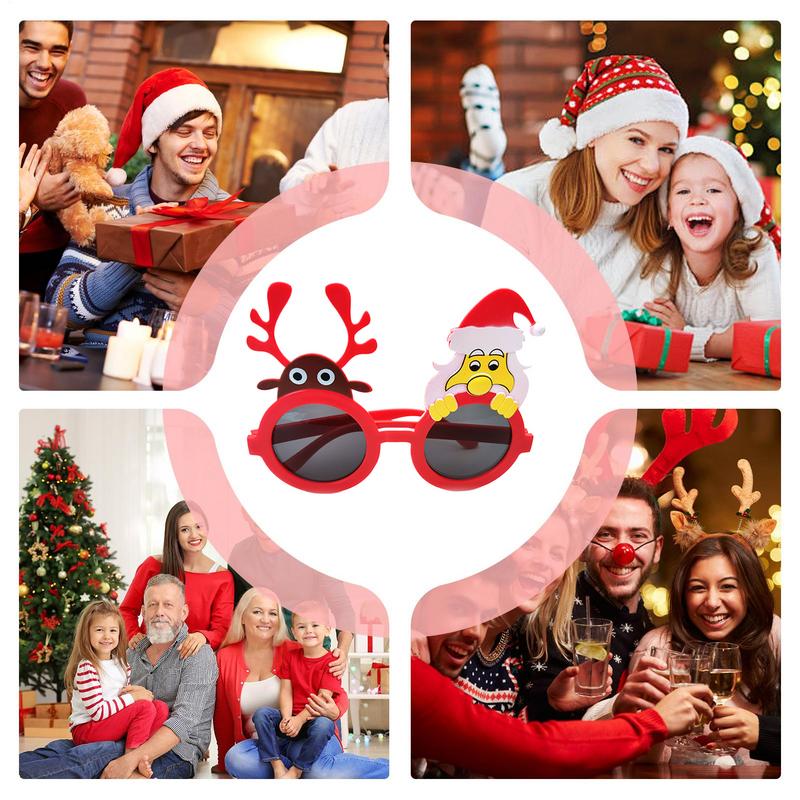 Christmas Glasses To Wear Funny Holiday Glasses Christmas Decoration Photo Booth Props Costume Accessories