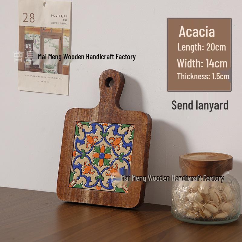 Massivholz Hitzebeständiger Esstischuntersetzer & Untersetzer