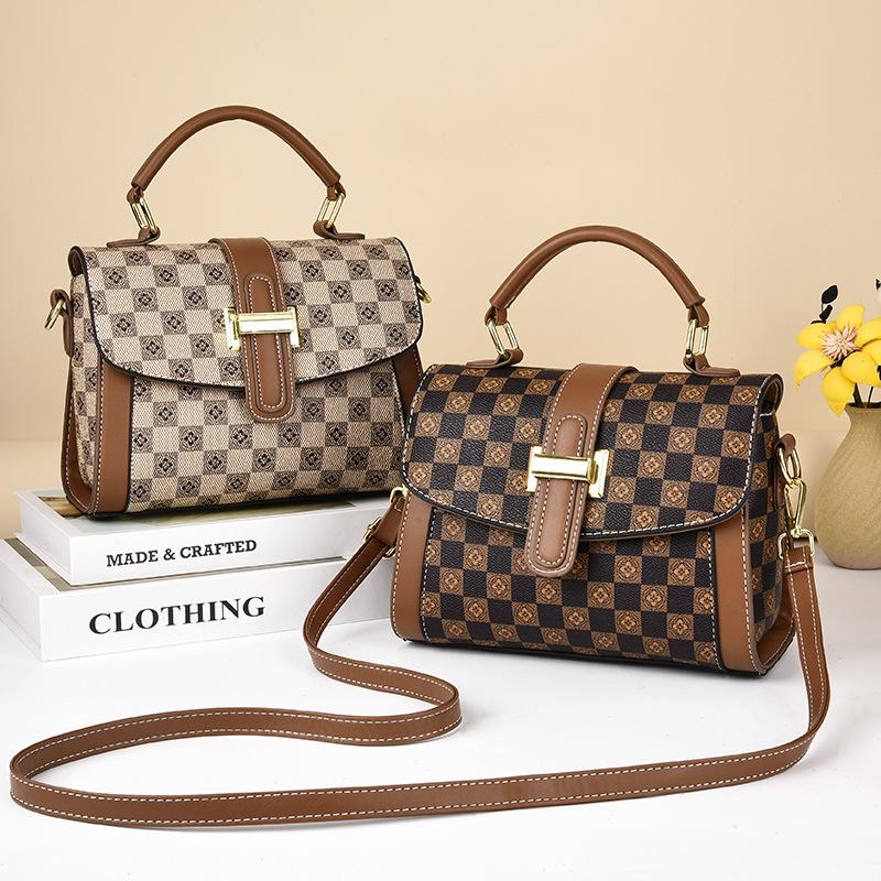 Bag Women's Bag 2025 New Trendy Autumn and Winter High-end Small Square Bag Large Capacity Portable Shoulder Oblique Span Bag Women
