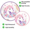 Yousheng Static Window Cling, Unicorn Pattern Wall Decal, Waterproof Removable No Glue Mark Glass Sticker, Ceramic Tiles Bedroom