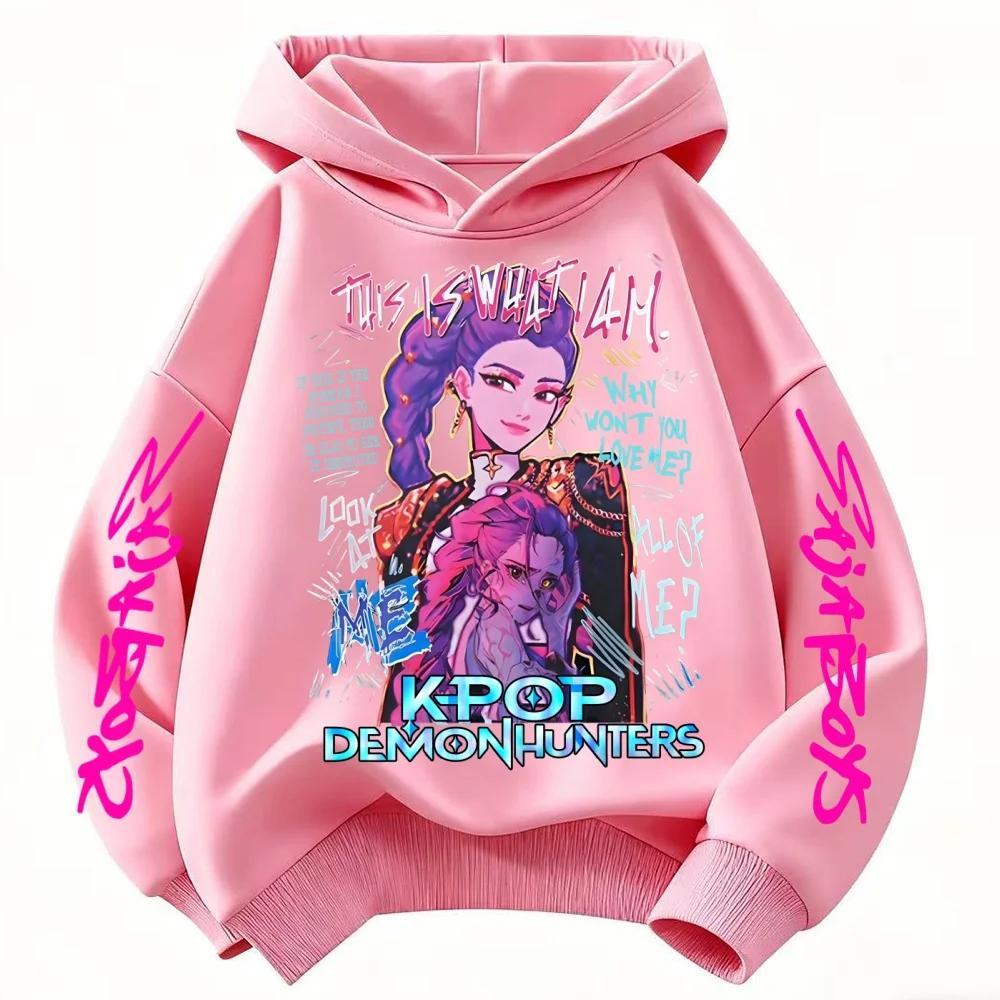 

Модная и повседневная детская толстовка Saja новая детская Derpy KPop мультяшный охотник на демонов теплая модель 100