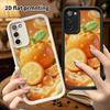 Phone Case: 2D flat, suitable for Samsung Galaxy A34 A35 M05 M06 S20 S22 S21 FE Plus 5G protective cases, featuring a cute round orange, perfect Chris