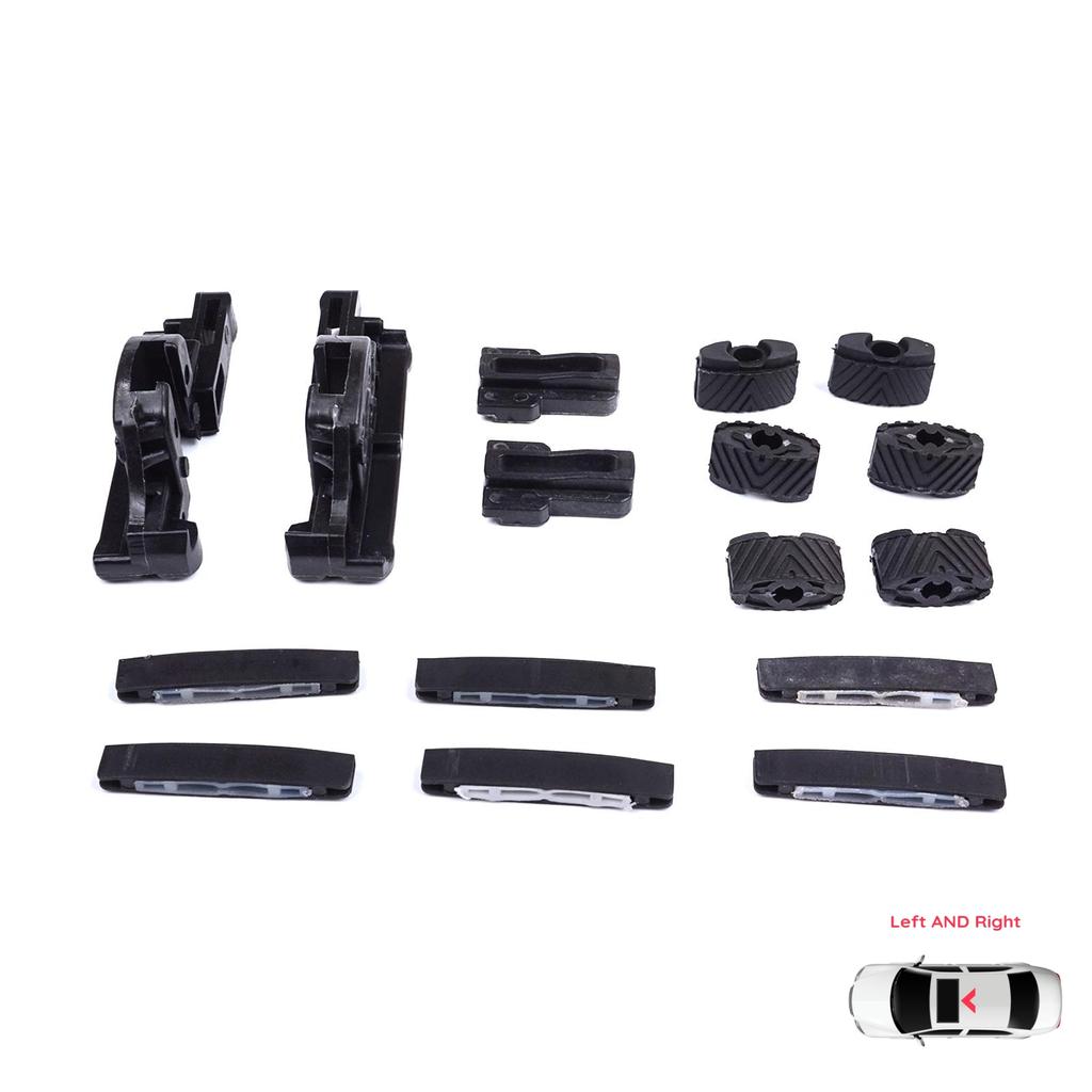 BSR665 MySky Panoramic Roof Sunroof Slideway Ceiling Bracket 16 Pieces Set for Jeep Renegade BU B1 BV 2014-On 77368445 46 