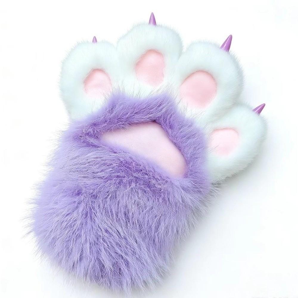 1Pc Thicken Cosplay Cat Paw Glove Plush Furry Glove New Cosplay Glove Props