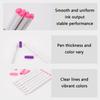 Set of 6 Air Erasable Fabric Marker Quick Dry Fabric Marking Pen (1mm or 0.5mm) for Sewing and Creative Art
