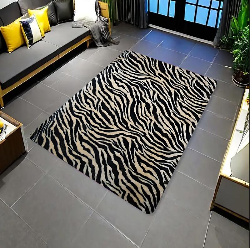 Tierprint Leopard Tigerprint Großer Teppich Feiertag Rutschfest Wohnzimmer Schlafzimmer Arbeitszimmer Esszimmer Home Office Dekor Teppich