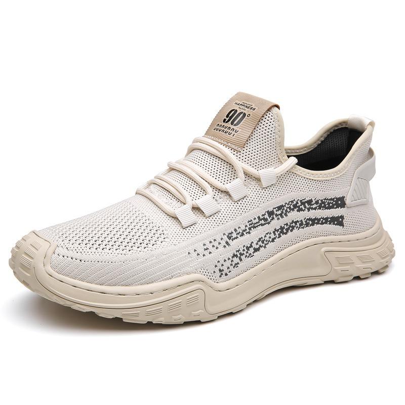 Sneakers men's summer new fly-woven mesh men's shoes breathable men's casual mesh shoes running shoes men